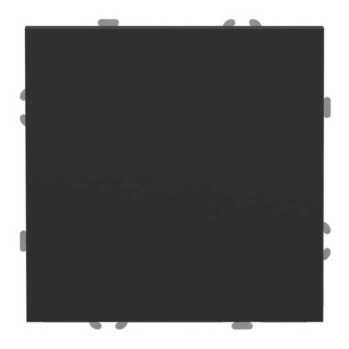 Вимикач без фіксації 1-клавішний Ardero 81086 Soft EV141-B, 10A, чорний, пластик, ip20, для врізного монтажу · Ardero · ardero-81086