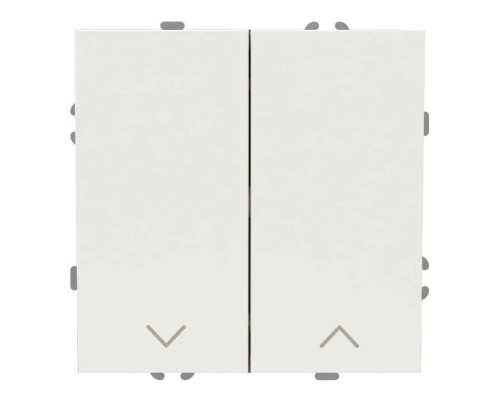 Вимикач для жалюзі Ardero 81087 Soft EV152-W, 10A, білий, пластик, ip20, для врізного монтажу