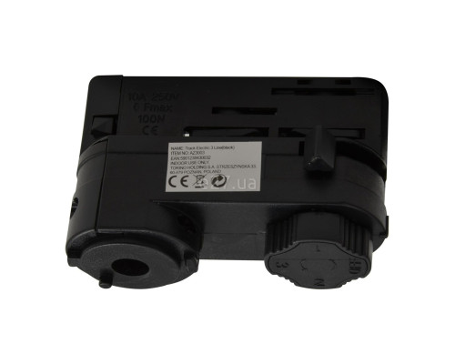 Адаптер для 3-фазного трекового світильника Azzardo AZ3003 TRACK 3LINE ELECTRIC ADAPTER BK