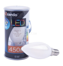 Лампа світлодіодна Azzardo AZ4016 LAMPA LED E14 DIMM 2700K 5W CANDLE WH, C35 5W 2700K E14 Dimmable, 360°