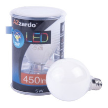 Лампа світлодіодна Azzardo AZ4017 LAMPA LED E14 DIMM 2700K 5W BALL WH, P45 5W 2700K E14 Dimmable, 360° · Azzardo · azzardo-az4017
