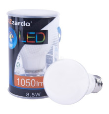 Лампа світлодіодна Azzardo AZ4020 LAMPA LED E27 DIMM 2700K 8,5W BALL WH, A60 8.5W 2700K E27 Dimmable, 360°