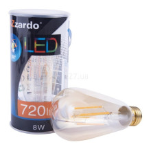 Лампа світлодіодна Azzardo AZ4021 LAMPA LED E27 DIMM 2200K 8W BALL AM, ST64 8W 2200K E27 Dimmable, 360° · Azzardo · azzardo-az4021