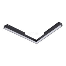 Магнітний трековий світильник Azzardo AZ4615 Saga TRACK MAGNETIC CORNER A 24W MILKY120 4000K BK, 24 Вт, 1300 лм, 4000K · Azzardo · azzardo-az4615