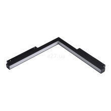 Магнітний трековий світильник Azzardo AZ4619 Saga TRACK MAGNETIC CORNER B 24W MILKY120 4000K BK, 24 Вт, 1300 лм, 4000K · Azzardo · azzardo-az4619