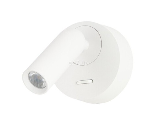 Спот Azzardo AZ5627 LUGANO ROUND WALL WH, 3 Вт, 213 лм, 3000К