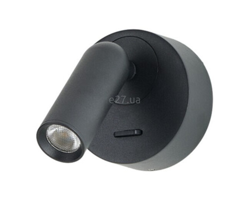 Спот Azzardo AZ5628 LUGANO ROUND WALL BK, 3 Вт, 213 лм, 3000К