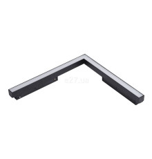 Магнітний трековий світильник Azzardo AZ6244 ALFA SAGA TRACK MAGNETIC 2LINE CORNER A 24W CCT SWITCH DIM BK, 24 Вт, 3000K/4000K/6000K
