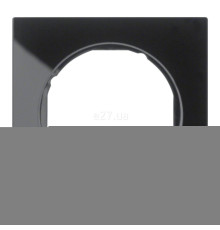Рамка 1 пост Berker 10112216 R.3, чорний, скло