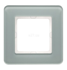 Рамка 1 пост Berker 10116079 Q.7, полярно-білий, скло
