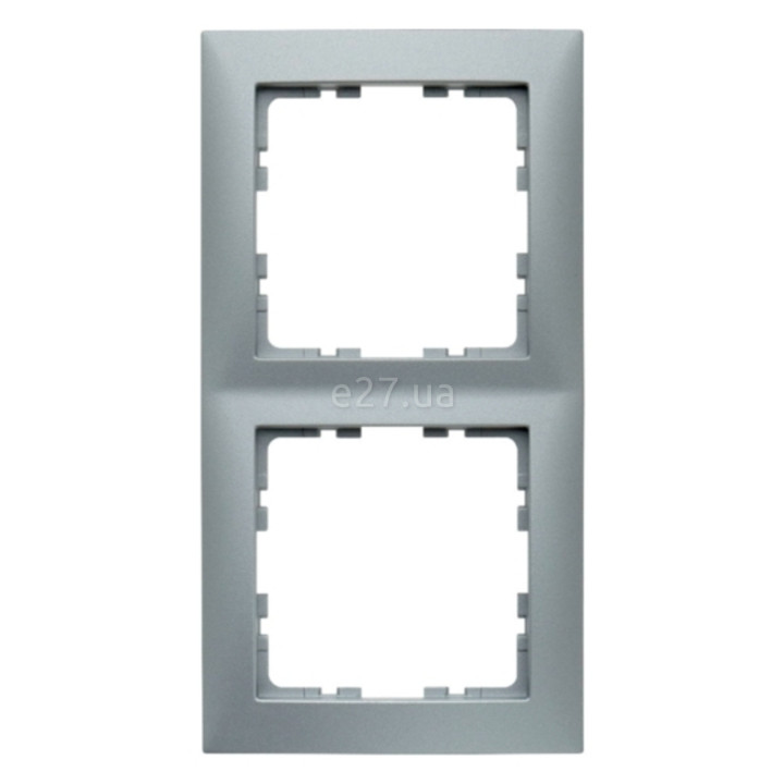 Рамка 2 поста Berker 10129939 S.1, алюміній, пластик · Berker · berker-10129939
