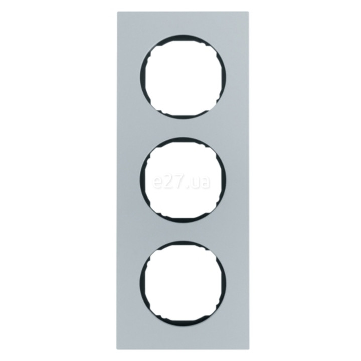 Рамка 3 поста Berker 10132674 R.8, алюміній, метал · Berker · berker-10132674