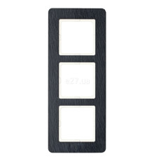Рамка 3 поста Berker 10136030 Q.7, сланець, камінь