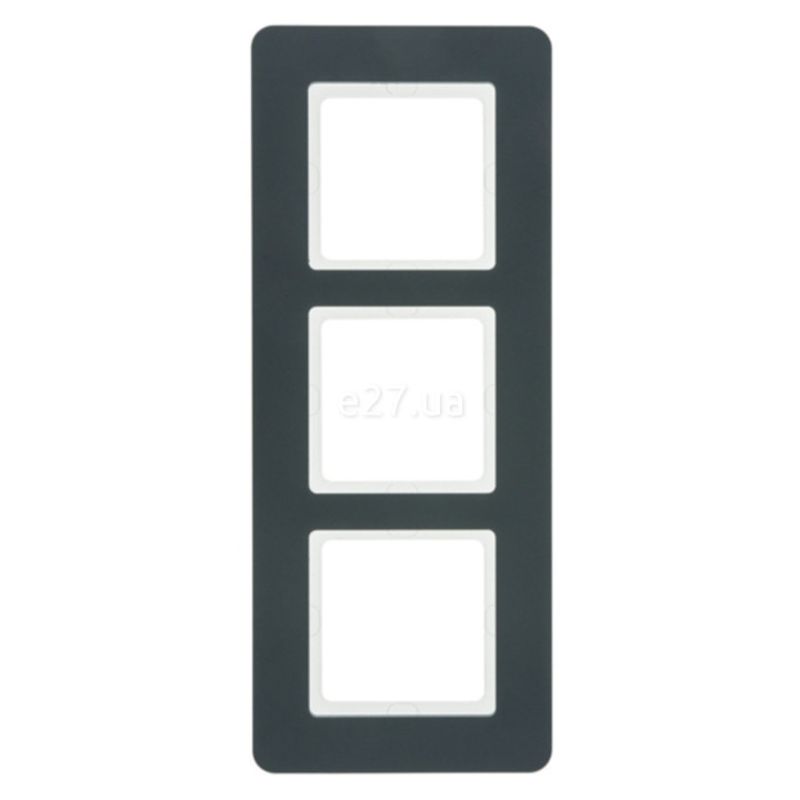 Рамка 3 поста Berker 10136186 Q.7, антрацит, пластик · Berker · berker-10136186