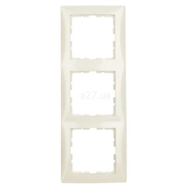 Рамка 3 поста Berker 10138982 S.1, білий, пластик · Berker · berker-10138982