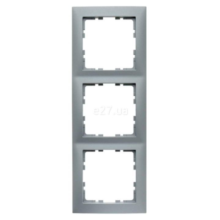 Рамка 3 поста Berker 10139939 S.1, алюміній, пластик · Berker · berker-10139939