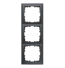 Рамка 3 поста Berker 10139949 S.1, антрацит, пластик