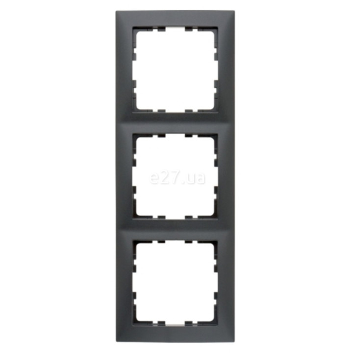 Рамка 3 поста Berker 10139949 S.1, антрацит, пластик · Berker · berker-10139949