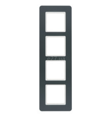 Рамка 4 поста Berker 10146186 Q.7, антрацит, пластик