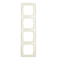 Рамка 4 поста Berker 10148982 S.1, білий, пластик