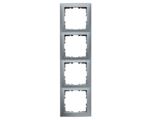 Рамка 4 поста Berker 10149939 S.1, алюміній, пластик