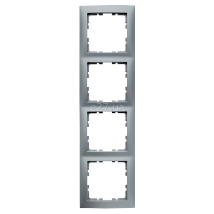 Рамка 4 поста Berker 10149939 S.1, алюміній, пластик · Berker · berker-10149939