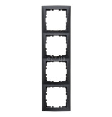Рамка 4 поста Berker 10149949 S.1, антрацит, пластик