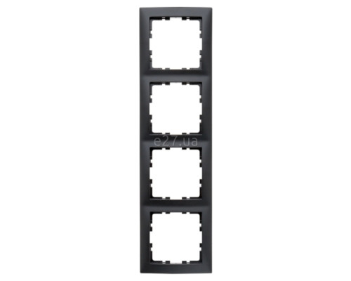 Рамка 4 поста Berker 10149949 S.1, антрацит, пластик