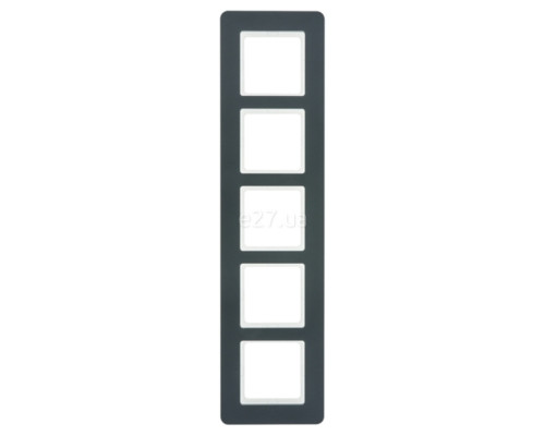 Рамка 5 постів Berker 10156186 Q.7, антрацит, пластик
