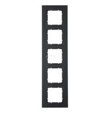 Рамка 5 постів Berker 10156626 B.7, антрацит, пластик