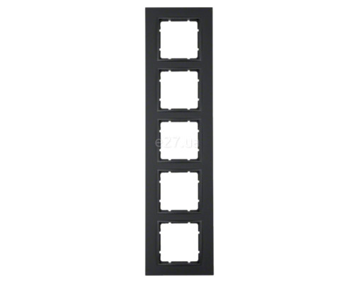 Рамка 5 постів Berker 10156626 B.7, антрацит, пластик