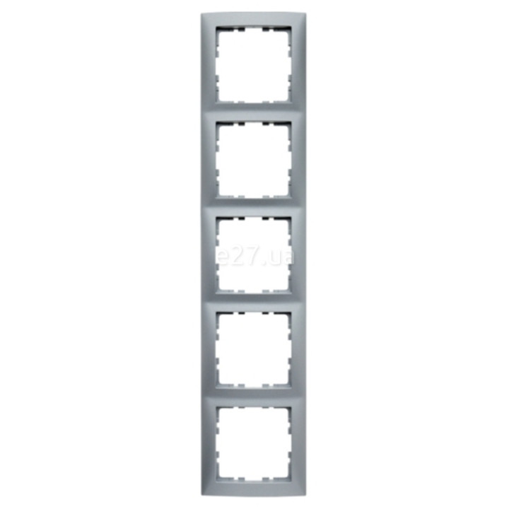 Рамка 5 постів Berker 10159939 S.1, алюміній, пластик · Berker · berker-10159939