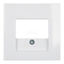 Лицьова панель Berker 10338919 S.1/B.3/B.7, полярно-білий, пластик · Berker · berker-10338919