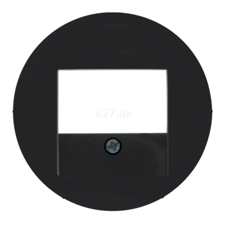 Лицьова панель Berker 10382045 R.1/R.3/R.8/R.Classic, чорний, пластик · Berker · berker-10382045