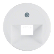 Лицьова панель розетки RJ45 Berker 1407 1930/Glas, полярно-білий, пластик · Berker · berker-1407