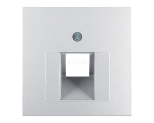 Лицьова панель розетки RJ45 Berker 14071404 S.1/B.3/B.7, алюміній, пластик