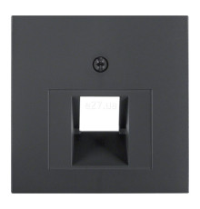 Лицьова панель розетки RJ45 Berker 14071606 S.1/B.3/B.7, антрацит, пластик
