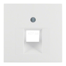 Лицьова панель розетки RJ45 Berker 14071909 S.1/B.3/B.7, полярна білизна матовий, пластик · Berker · berker-14071909