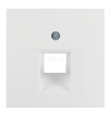 Лицьова панель розетки RJ45 Berker 14071909 S.1/B.3/B.7, полярна білизна матовий, пластик