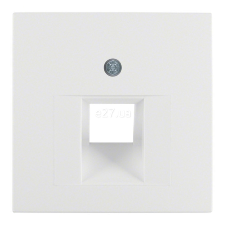 Лицьова панель розетки RJ45 Berker 14071909 S.1/B.3/B.7, полярна білизна матовий, пластик · Berker · berker-14071909