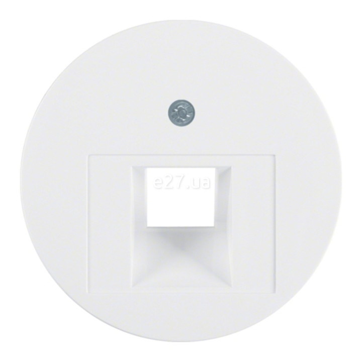 Лицьова панель розетки RJ45 Berker 14072089 R.1/R.3/R.8/R.Classic, полярно-білий, пластик · Berker · berker-14072089