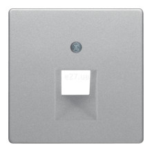 Лицьова панель розетки RJ45 Berker 14076084 Q.1/Q.3/Q.7, алюміній, пластик · Berker · berker-14076084