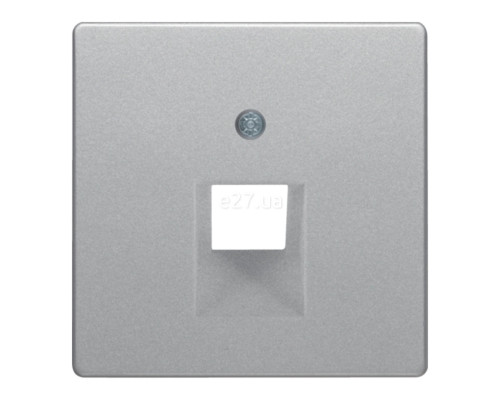 Лицьова панель розетки RJ45 Berker 14076084 Q.1/Q.3/Q.7, алюміній, пластик