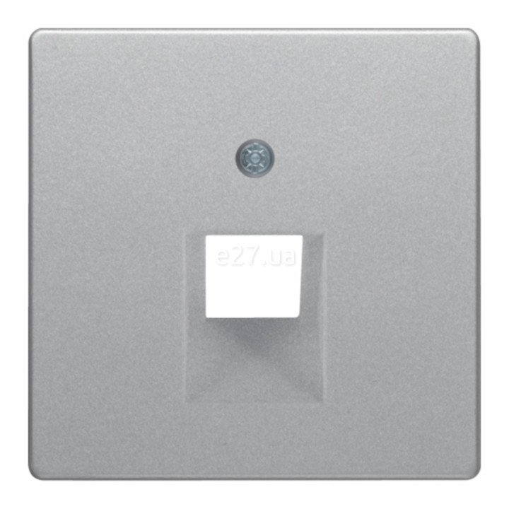 Лицьова панель розетки RJ45 Berker 14076084 Q.1/Q.3/Q.7, алюміній, пластик · Berker · berker-14076084