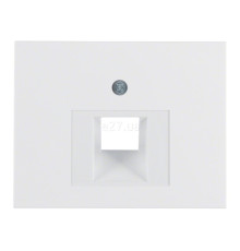 Лицьова панель розетки RJ45 Berker 14077009 K.1, полярно-білий, пластик