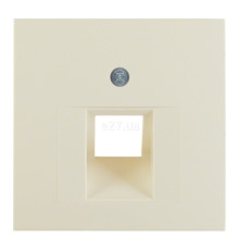 Лицьова панель розетки RJ45 Berker 14078982 S.1/B.3/B.7, білий, пластик