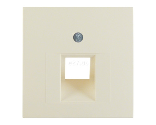 Лицьова панель розетки RJ45 Berker 14078982 S.1/B.3/B.7, білий, пластик