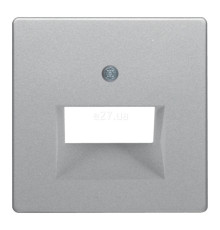 Лицьова панель розетки RJ45 Berker 14096084 Q.1/Q.3/Q.7, алюміній, пластик