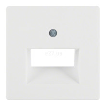 Лицьова панель розетки RJ45 Berker 14096089 Q.1/Q.3/Q.7, полярно-білий, пластик · Berker · berker-14096089