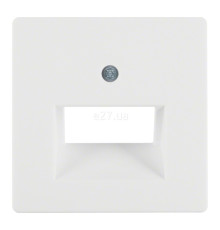 Лицьова панель розетки RJ45 Berker 14096089 Q.1/Q.3/Q.7, полярно-білий, пластик